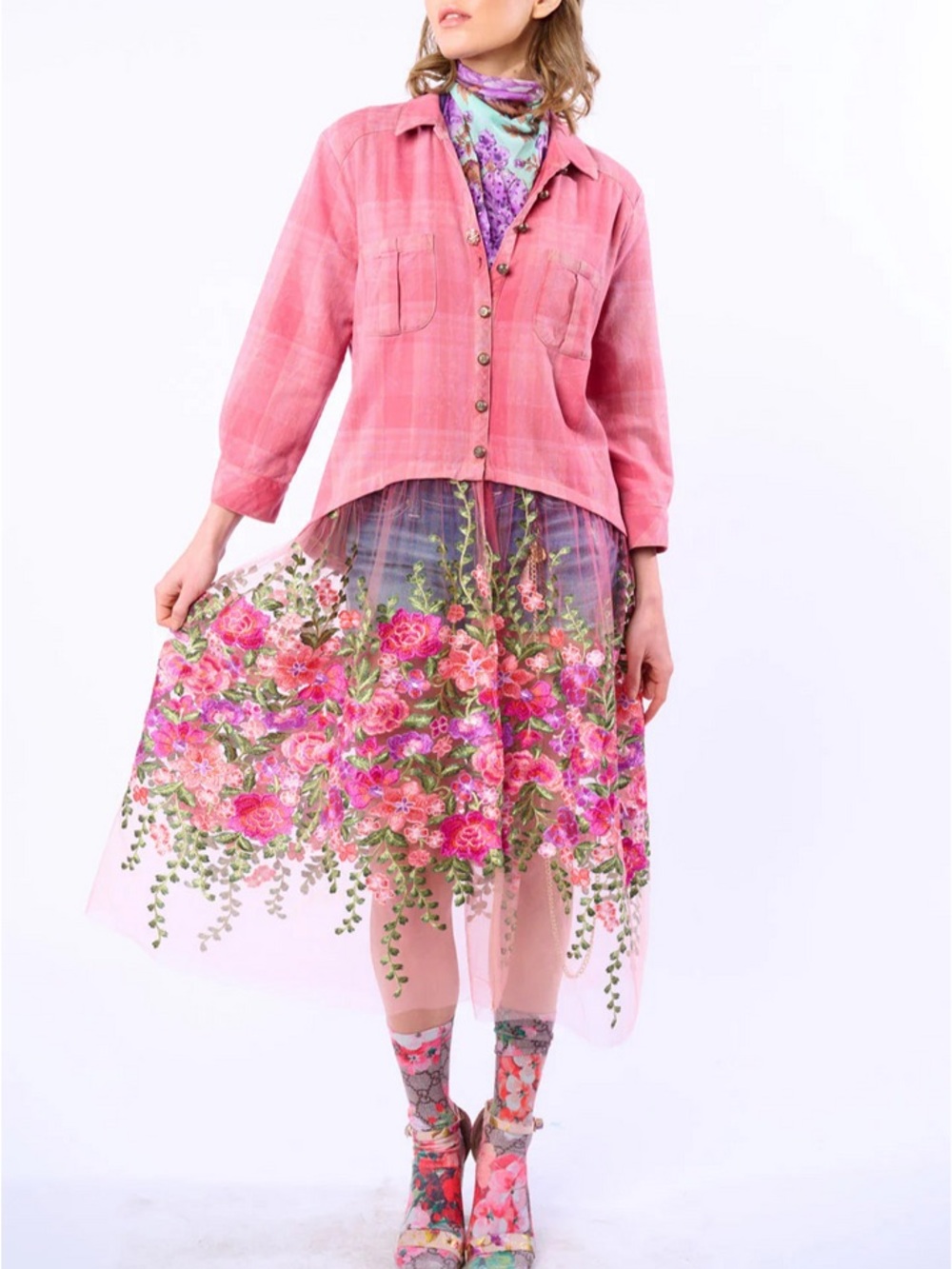 Aratta Love Maxi Shirt Dress size Medium